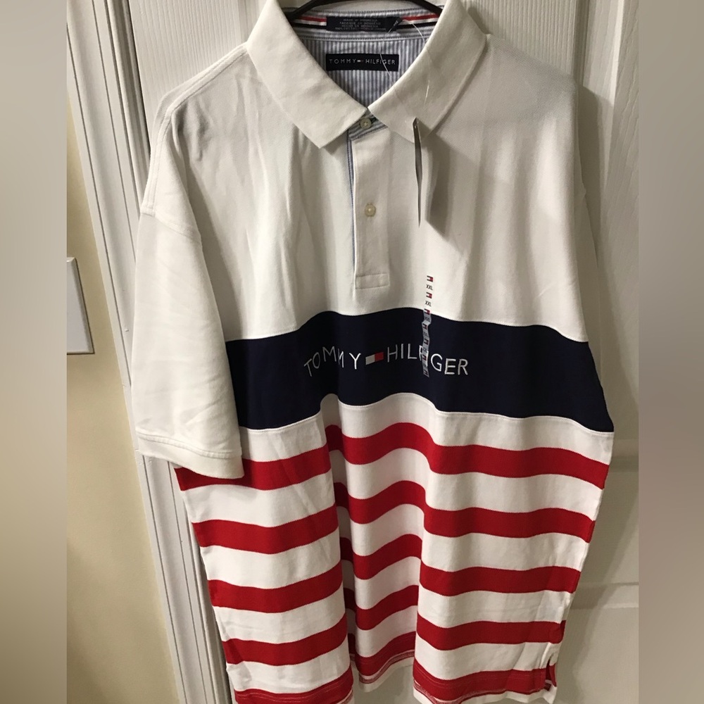 🚨SOLD🚨Vintage Y2K Tommy Hilfiger Polo XXL Deadstock w/Tags Wraparound
